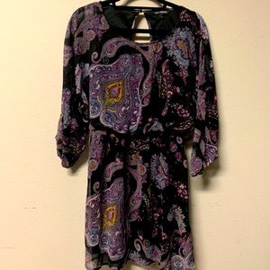 Express Mini Silhouette Dress - Paisley